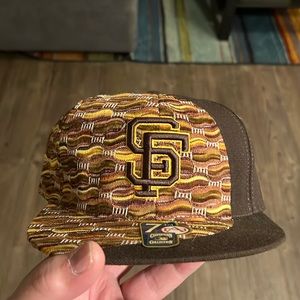 SF fitted hat size 7 3/4.A copperstown collection and made by American needle.